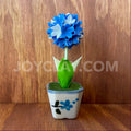 Blue Allium Small Mini Cute Clay Flower Hand Sculpted
