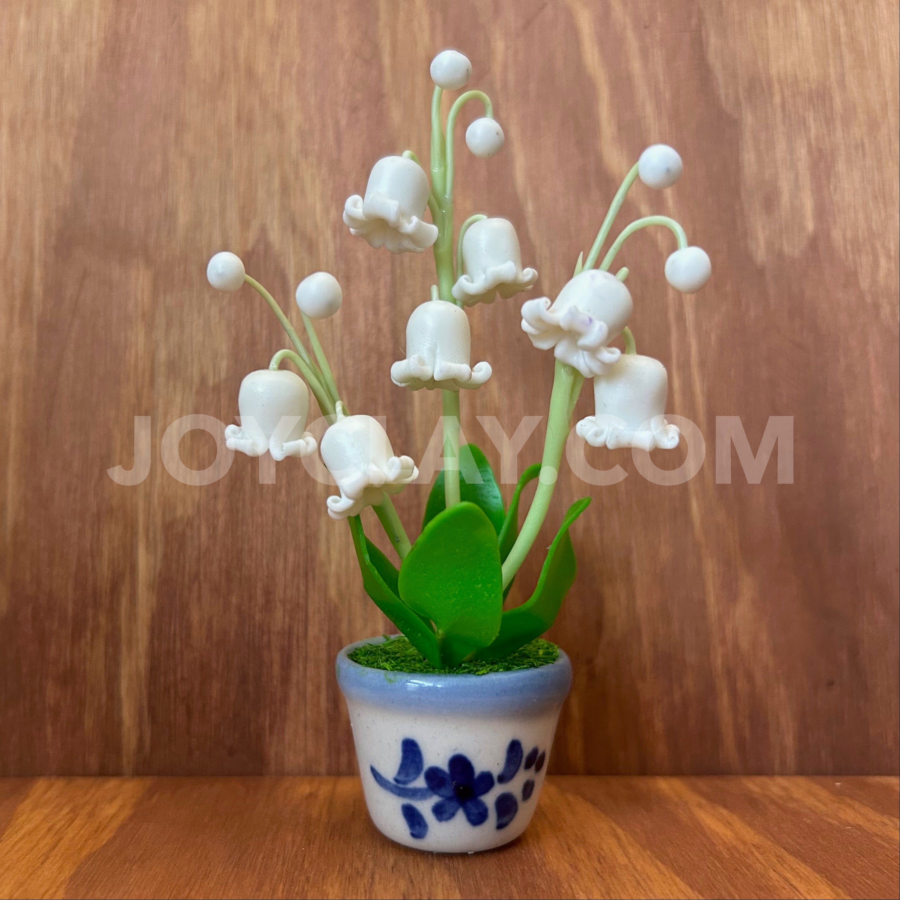 lily of the valley potted plant buy Lily of the Valley Small Mini Cute Clay Flower Hand Sculpted – Joyclay