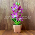 Magenta Cymbidium Orchid Small Mini Cute Clay Flower Hand Sculpted