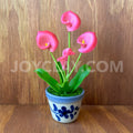 Pink Calla Lily Small Mini Cute Clay Flower Hand Sculpted