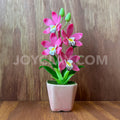 Pink Cymbidium Orchid Small Mini Cute Clay Flower Hand Sculpted