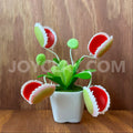 Venus Flytrap Small Mini Cute Clay Flower Hand Sculpted